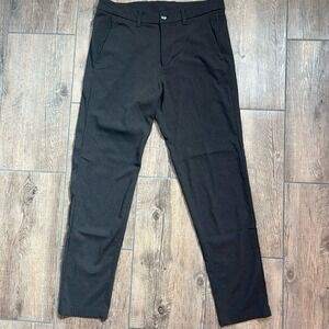 Lululemon Trousers Wool Blend Dark Gray Commission Pant Slim‎ Fit Men's Size 32